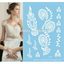 Wedding temporary tattoo sticker Special white lace temporary tattoo sticker j025